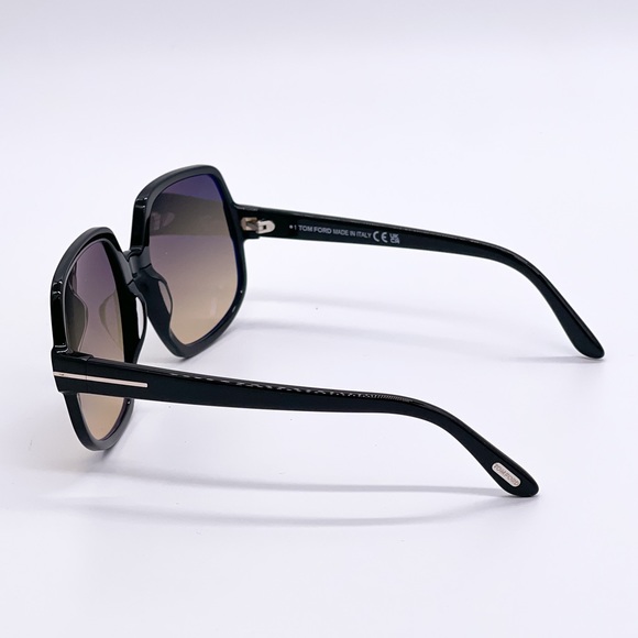 NEW TOM FORD DELPHINE-02 TF992 01B WOMEN SQUARE FRAME EYEWEAR TOM FORD FT0992/S main image 4
